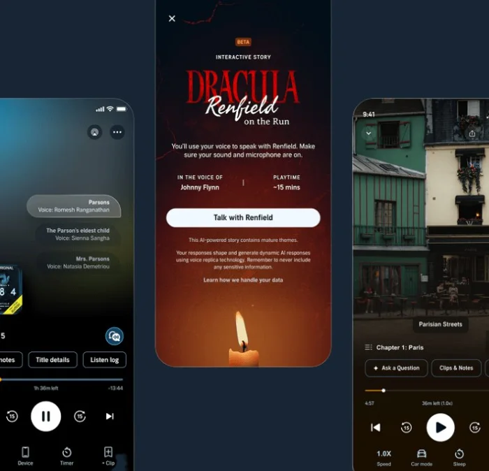 Audible, yapay zeka destekli etkileşimli içerik özelliklerini kullanıma sundu