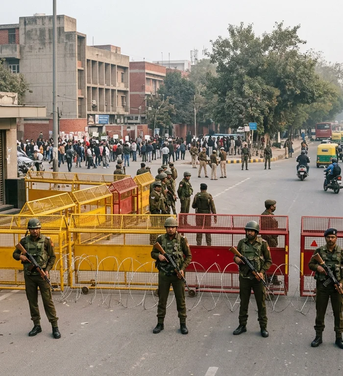 Delhi'de seçim protestoları ulaşımı aksattı: Güvenlik arttı