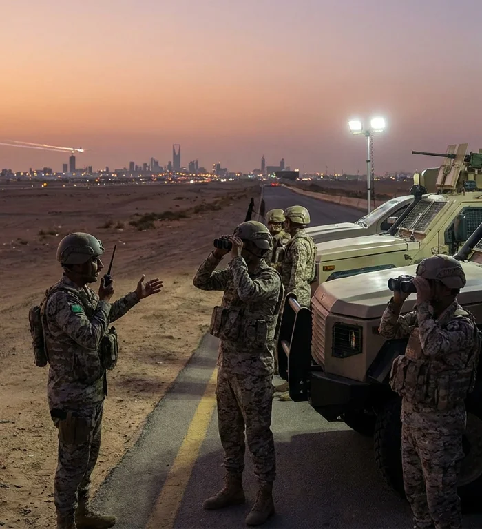 Saudi forces intercept two Houthi ballistic missiles over Riyadh