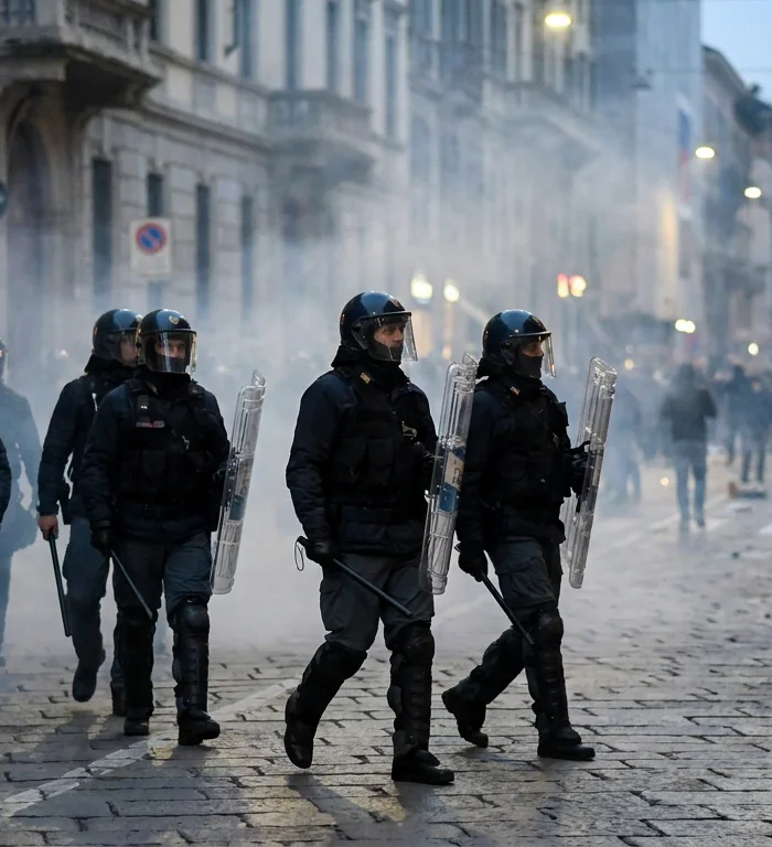 Milano'daki hayat pahalılığı protestosunda 50 kişi gözaltına alındı