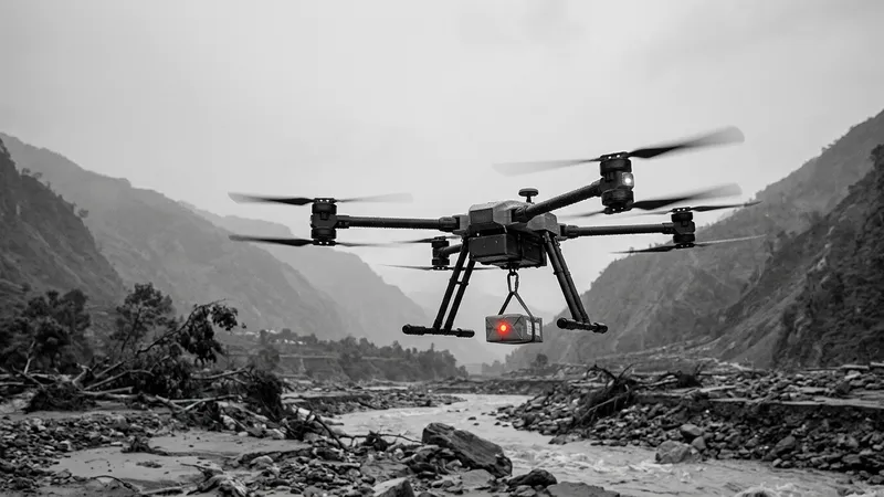 Nepal ordusu sel felaketinde Çin üretimi ağır yük dronlarını kullanıyor