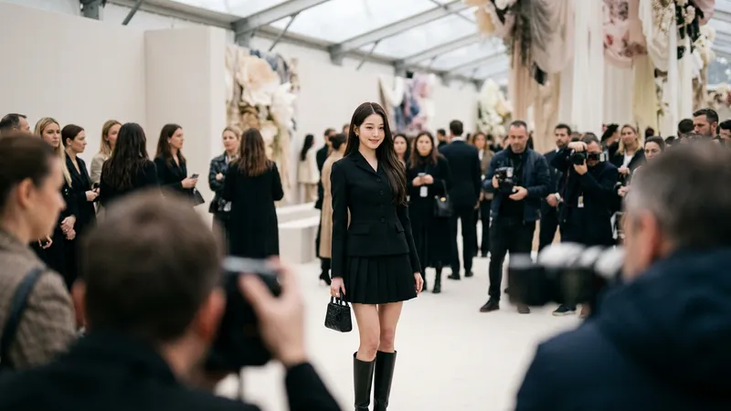 Jang Won-young ve Jisoo Dior defilesinde bir araya geldi