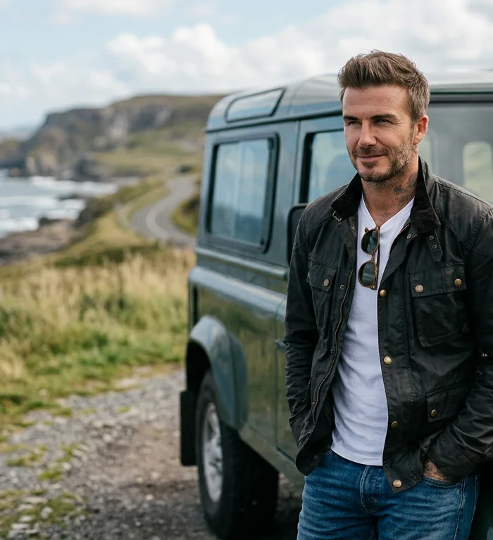 David Beckham kızı Harper ile deniz kenarından paylaştı