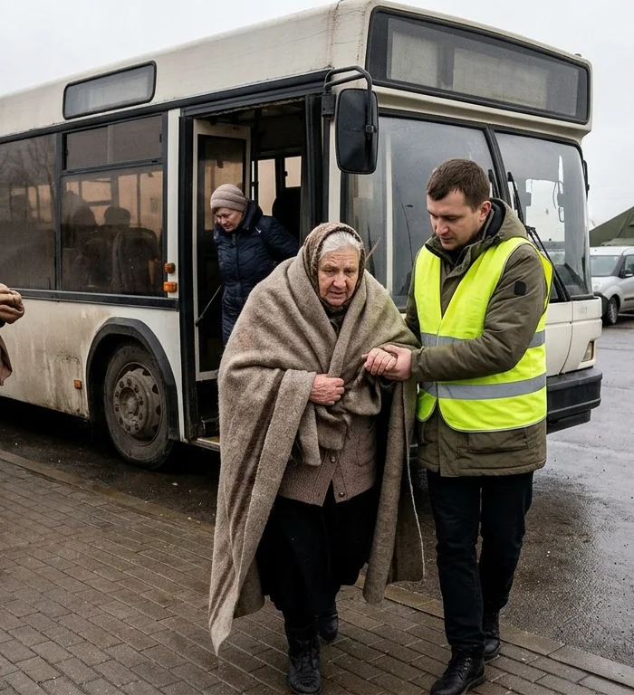 Oleshky truce holds as Ukrainian evacuees reach Belarus