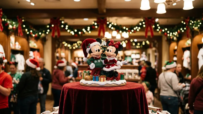 Magic Kingdom Unveils New $119.99 Christmas Mickey & Minnie Figurine