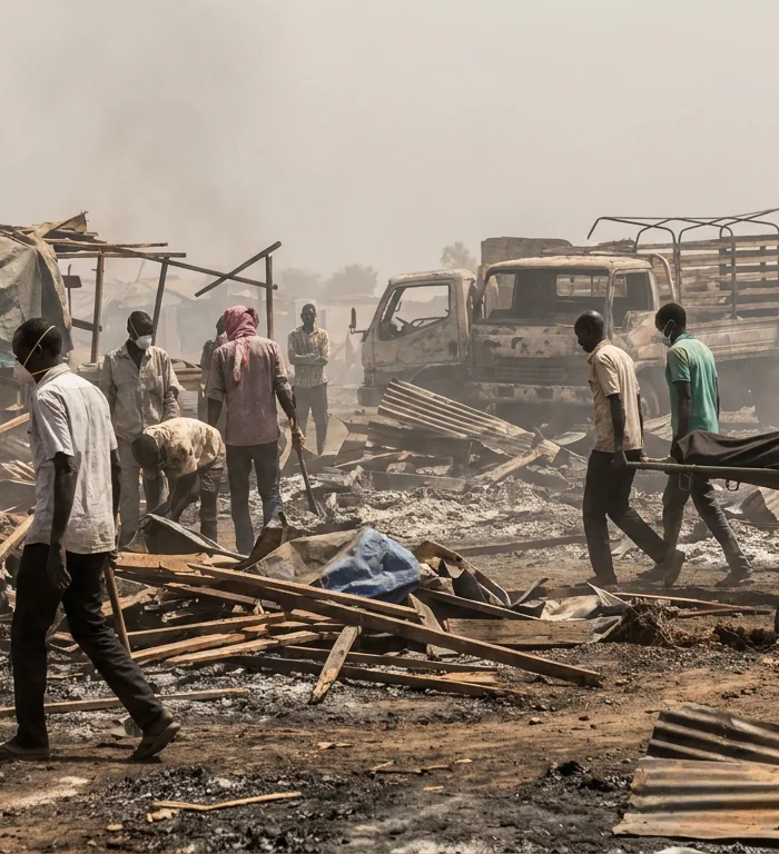 Drone strike kills more than 150 people in disputed Abyei border market