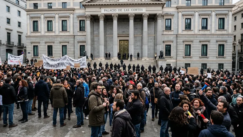 Spanish Parliament Rejects Housing Measures, Fueling Protests