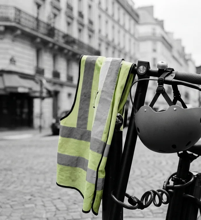 Paris elektrikli scooter için kask ve yelek şartı