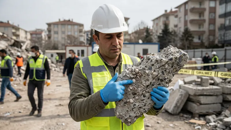 Maltepe'deki Bina Çöküşünde Beton Numunelerinde Deniz Kabuğu Tespit Edildi