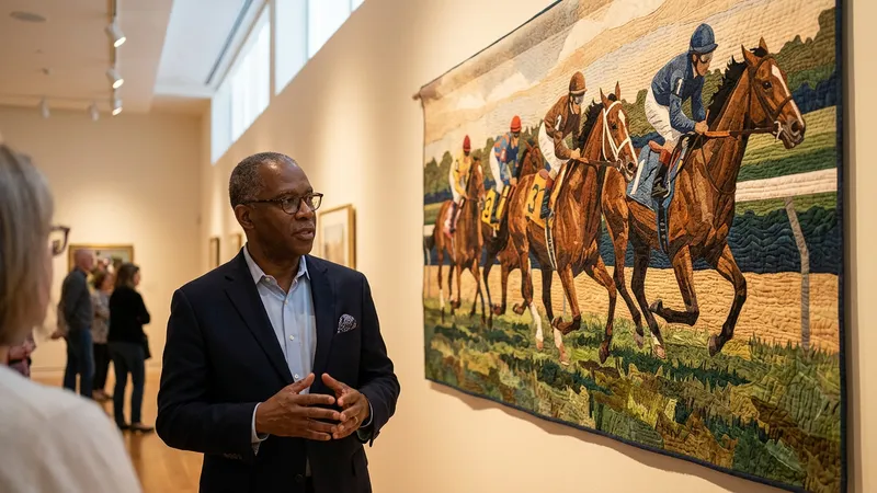 Dr. Eugene Poole Jr. Exhibits Black Jockey Quilt Series
