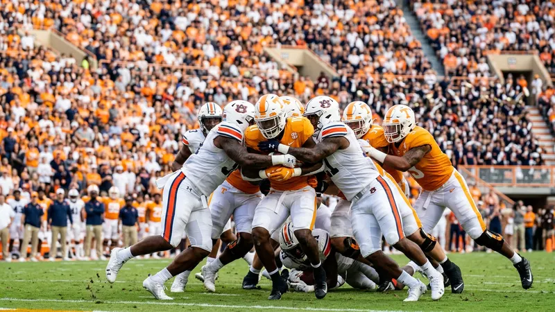 Bishop's 220 Yards Propel Tennessee Past Auburn 24-14