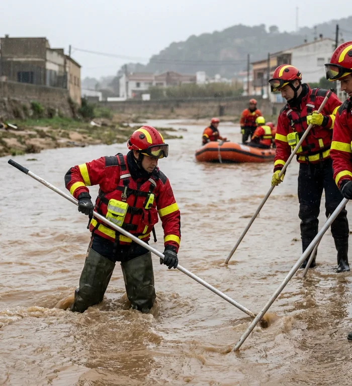 Firefighters deploy 6 units for Storm Adam search in Catalonia