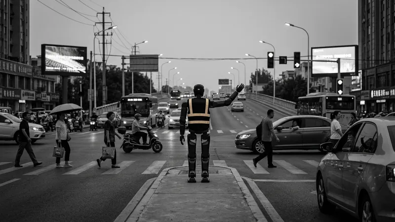 Çin'de insansı robotlar trafik yönetiyor: Yeni bir dönem