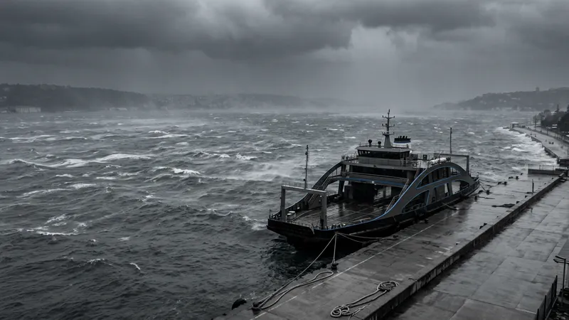 İstanbul’da olumsuz hava koşulları: Bazı vapur seferleri ikinci bir duyuruya kadar durduruldu
