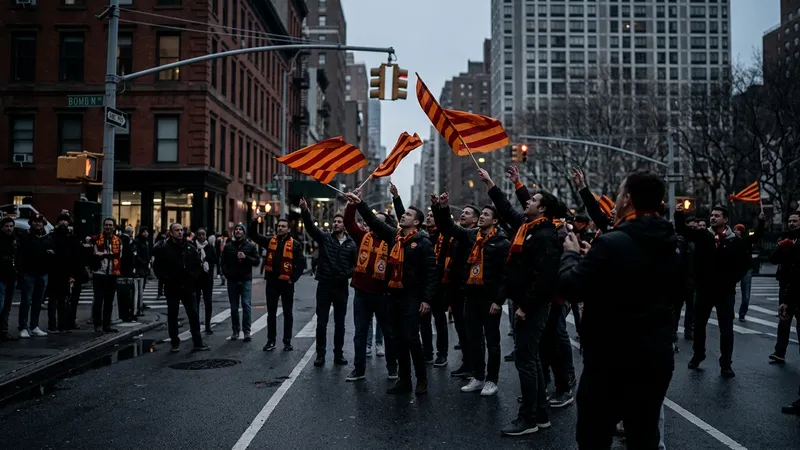 Galatasaray Şampiyonluğunu New York'ta Kutladı