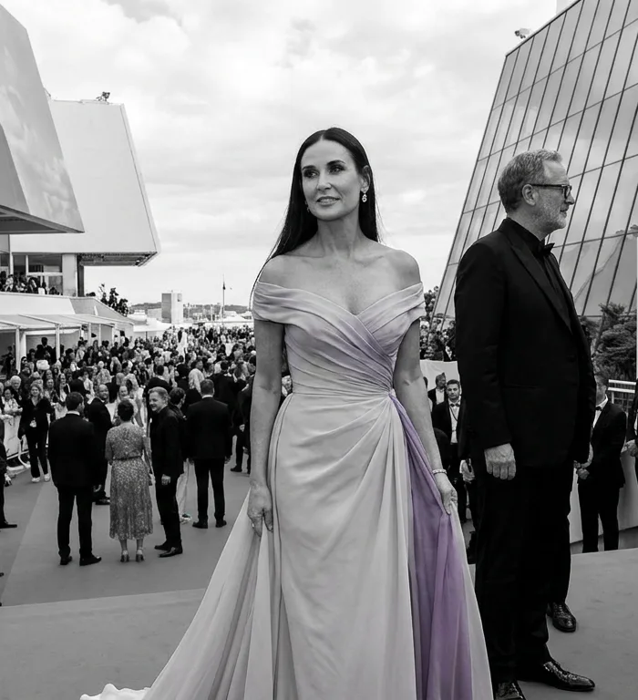 Demi Moore, Cannes Film Festivali’nin ikinci gününde jüri üyesi olarak öne çıktı