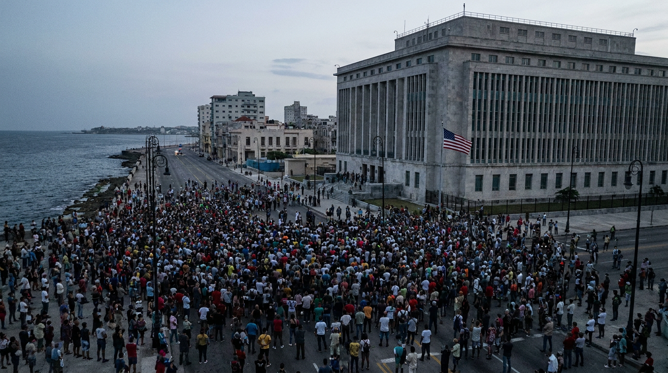 Raúl Castro Suçlamasına Karşı Havana'da Protesto