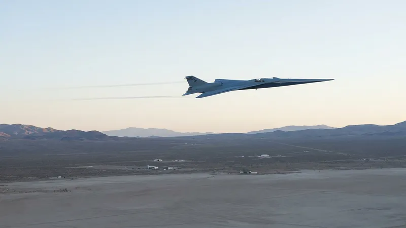 NASA'nın X-59 Uçağı Ses Bariyerini Sessiz Aşıyor