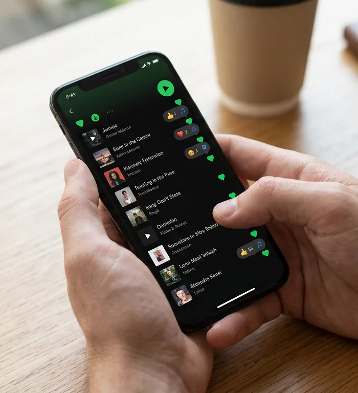 Spotify, ortak çalma listelerine emoji tepkilerini ekledi