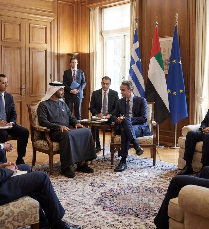 Abu Dhabi crown prince brings 60-member delegation to Greece
