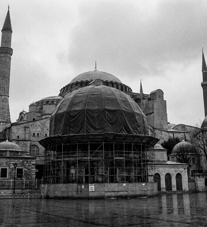 Ayasofya-i Kebir Camii ana kubbe restorasyonunda yeni aşama