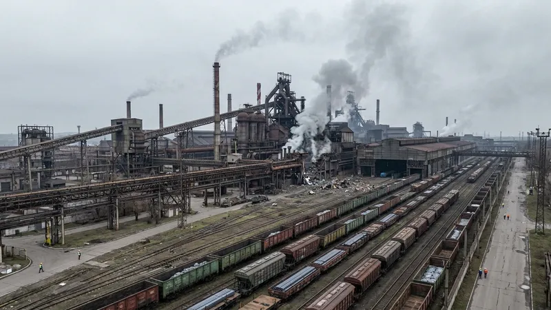 Ukrayna'daki dev çelik tesisi saldırı sonrası üretimi durdurdu