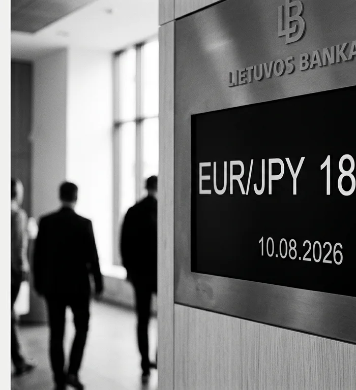 EUR/JPY referans kuru 183,31: Litvanya açıklaması