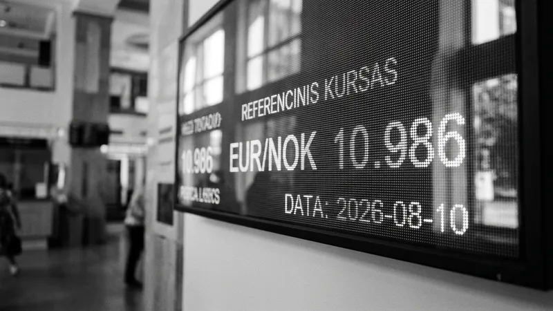 EUR/NOK referans kuru 10,986 olarak açıklandı