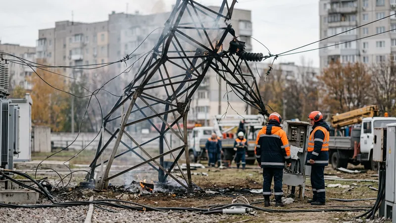 Russia hits Ukraine grid, killing seven and cutting power