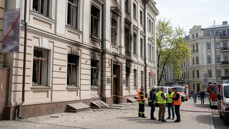 Russia strikes Kyiv, hits National Academy